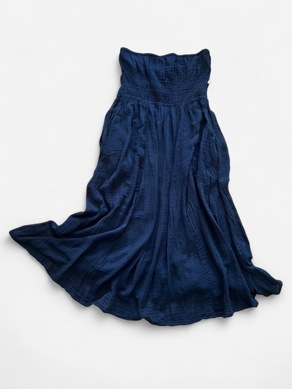 NWTs Celandine Strapless Open Back Cotton Gauze Maxi Dress Minimalist Capsule XL